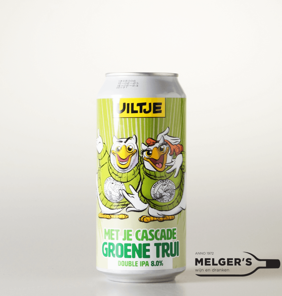 Uiltje Met Je Cascade Groene Trui Double IPA 44cl Blik Melgers Wijn