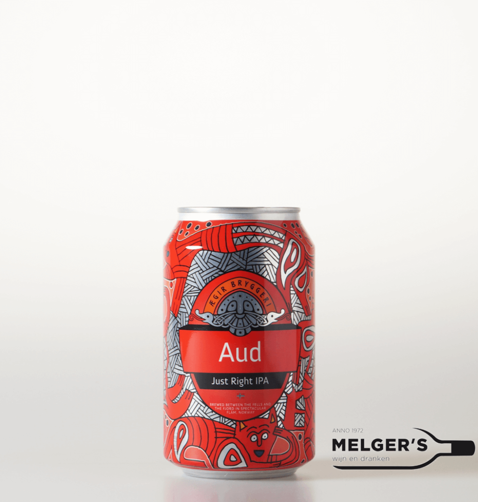 Aegir Aud Just Right IPA Blik 33cl Melgers Wijn en Dranken