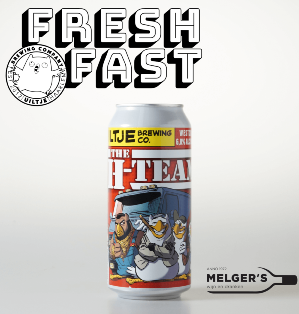 uiltje brewing co fresh n fast the a-team westcoast ipa india pale ale blik 44cl