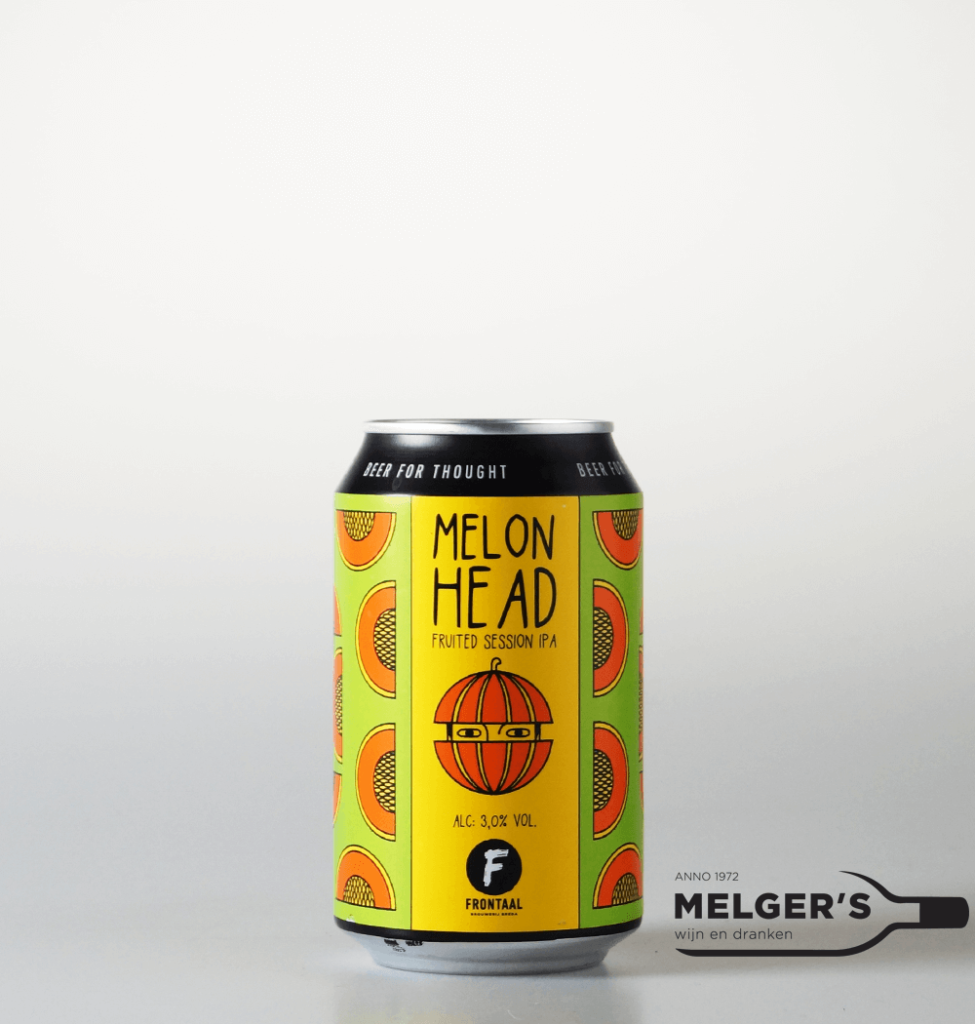 Frontaal Melon Head Fruited Session IPA Blik 33cl Melgers Wijn en