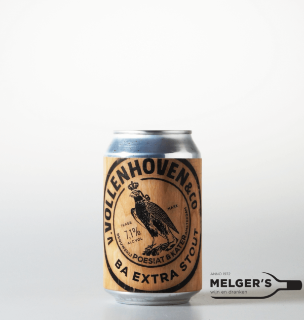 Poesiat & Kater - Vollenhoven Barrel Aged Extra Stout Blik 33cl