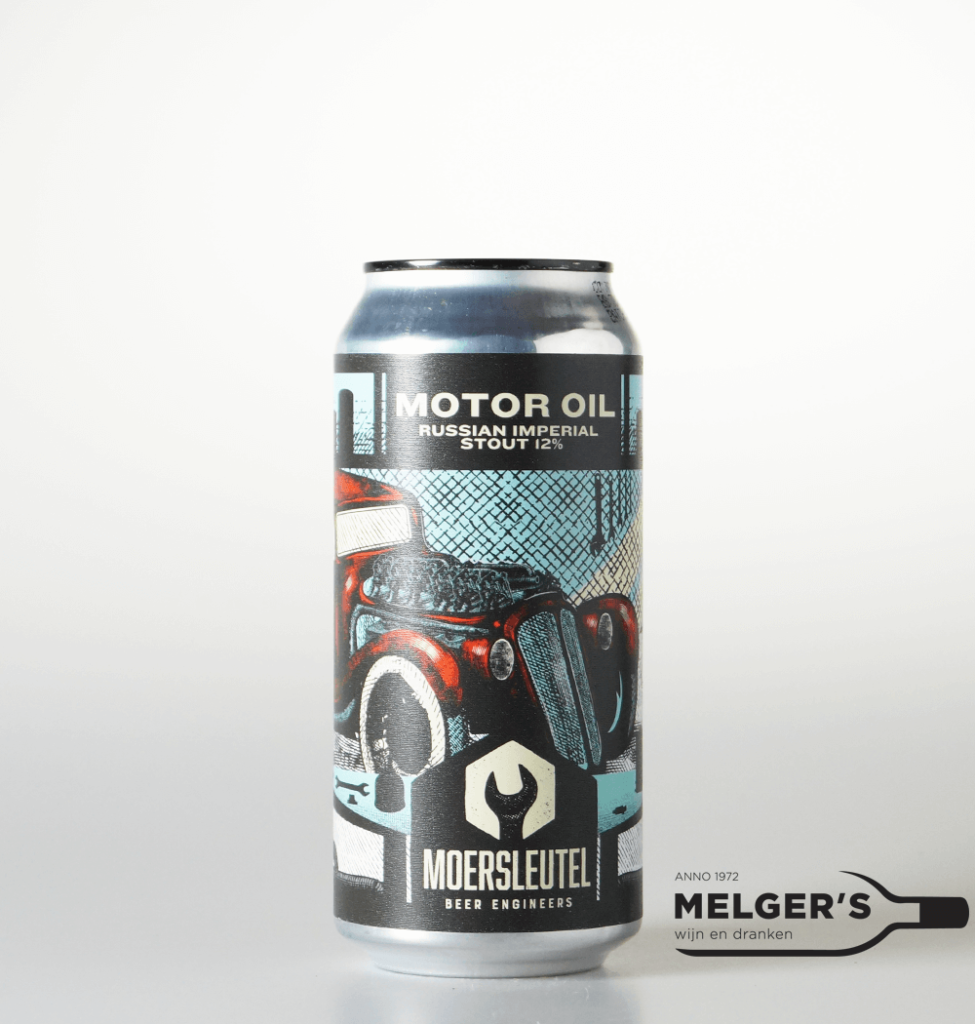 Moersleutel Motor Oil / Motorolie Imperial Stout 44cl Blik Melgers