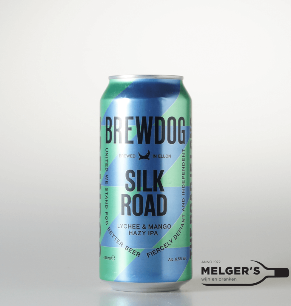 BrewDog Silk Road Lychee & Mango Hazy IPA Blik 44cl Melgers Wijn en