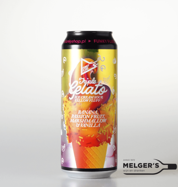 Funky Fluid - Triple Gelato Ice Cream Sour Yellow Fluff Sour Ale 50cl Blik