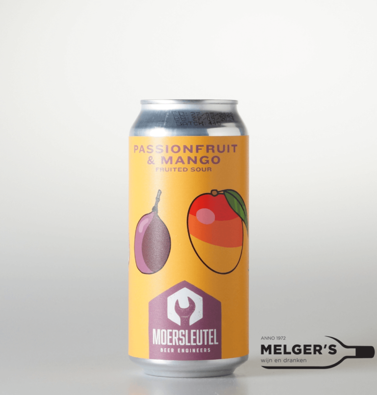 Moersleutel Mango & Passionfruit Fruited Sour Ale Blik 44cl Melgers Wijn en Dranken