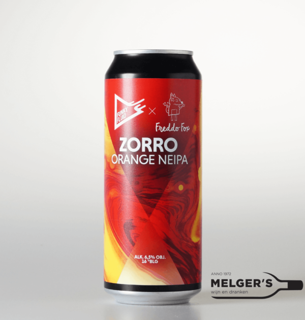 Funky Fluid x Freddo Fox - Zorro Orange NEIPA 50cl Blik