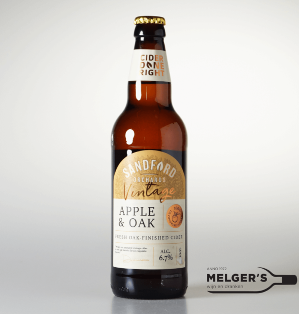 Sandford Orchards - Vintage 2020 Apple & Oak Fresh Oak-Finished Dry Cider 50cl