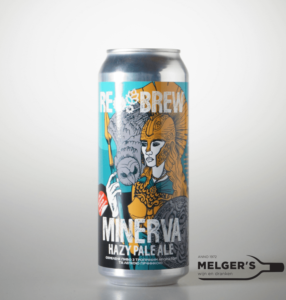 Rebrew Minerva Hazy Pale Ale 50cl Blik Melgers Wijn en Dranken