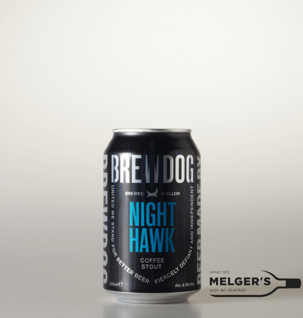 Brewdog Night Hawk Coffee Stout 33cl Blik Melgers Wijn en Dranken