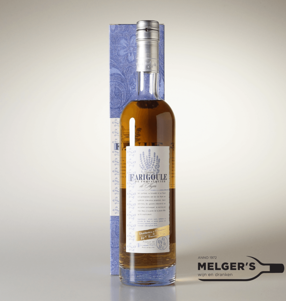 Farigoule de Forcalquier Liqueur de Thym 50cl Melgers Wijn en Dranken