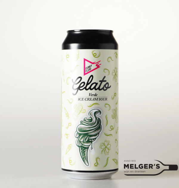 Funky Fluid - Gelato Verde Ice Cream Sour Ale Cactus, Mango & Kiwi 50cl Blik