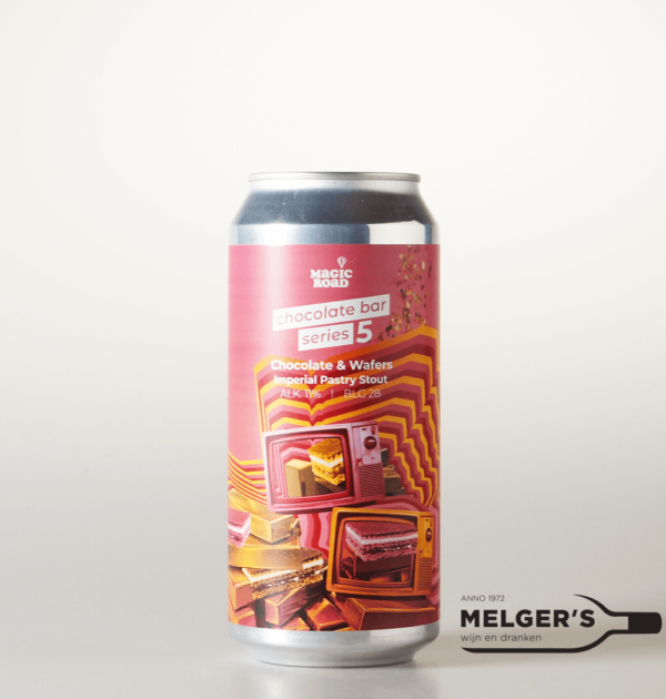 Magic Road - Chocolate Bar Series 5 Chocolate & Wafers - Imperial Pastry Stout 44cl Blik