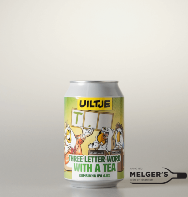Uiltje - Three Letter Word With a Tea Kombucha IPA 33cl Blik