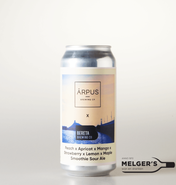 Ārpus x Bereta - Peach x Apricot x Mango x Strawberry x Lemon x Maple x Smoothie Sour Ale 44cl Blik