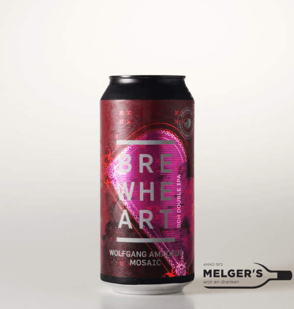 BrewHeart -Wolfgang Amadeus Mosaic DDH Double New England IPA Blik 44cl
