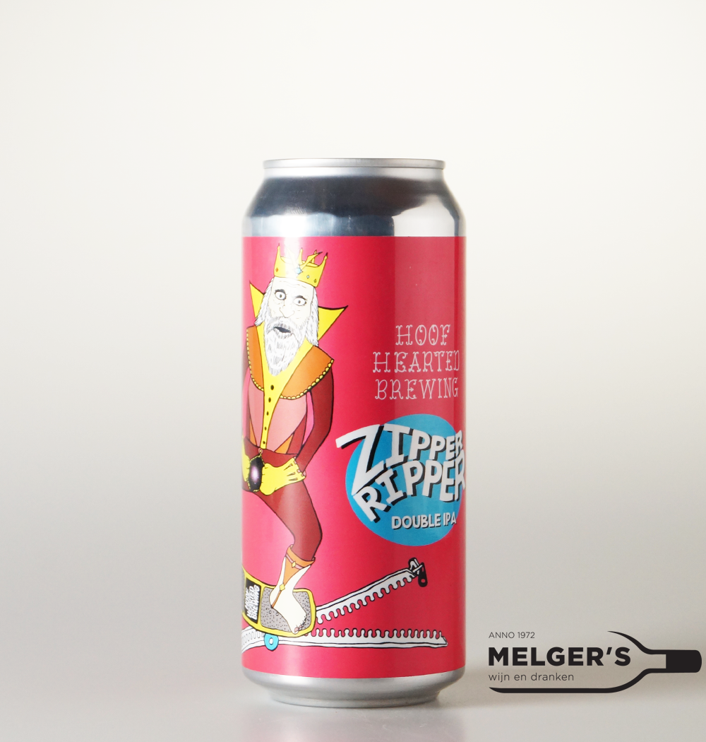 Hoof Hearted Zipper Ripper Double IPA 47,3cl Blik Melgers Wijn en