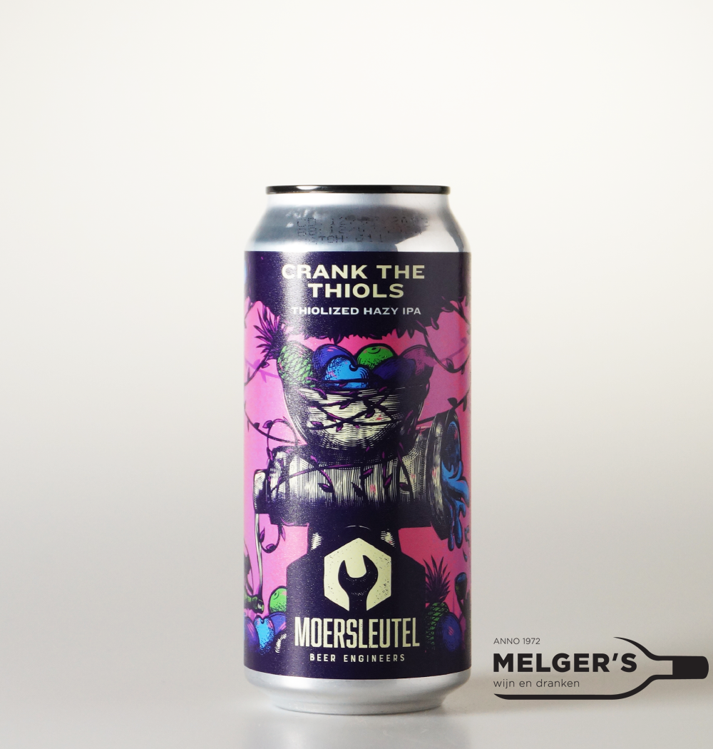 Moersleutel Crank the Thiols Thiolized Hazy IPA 44cl Blik Melgers