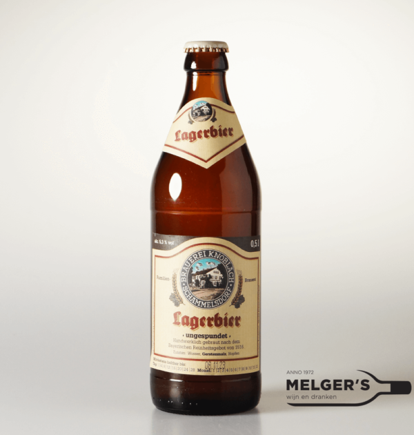 Brauerei Knoblach - Schammelsdorfer Lagerbier Kellerbier 50cl