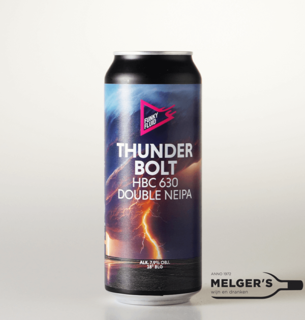 Funky Fluid - Thunderbolt HBC 630 Double NEIPA 50cl Blik