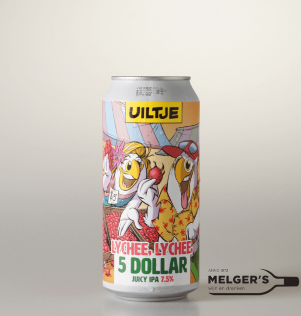 Uiltje - Fresh 'n Fast Lychee Lychee 5 Dollar Juicy IPA 44cl Blik