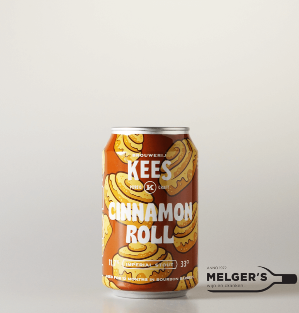 Kees x Närke Kulturbryggeri - Cinnamon Roll Bourbon Barrel Aged Imperial Pastry Stout 33cl Blik
