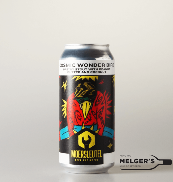 Moersleutel x Vault City - Cosmic Wonder Bird Pastry Stout with Peanut Butter and Coconut 44cl Blik