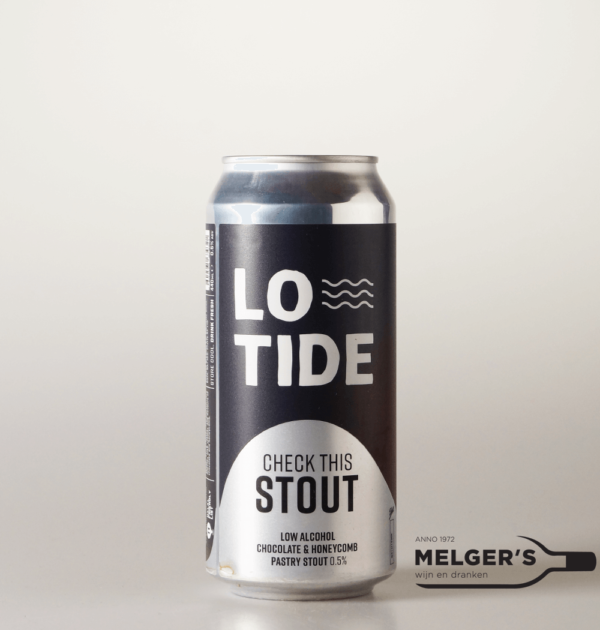 Lowtide - Check This Stout Non Alcoholic Chocolate & Honeycomb Pastry Stout 44cl Blik