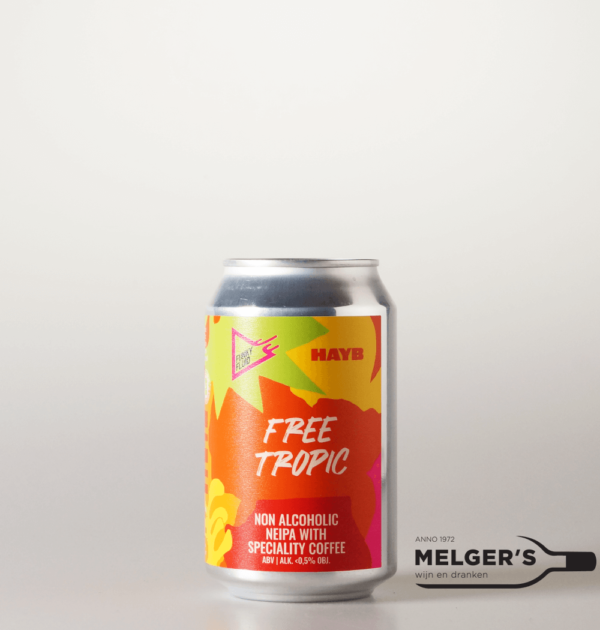 Funky Fluid x HAYB - Free Tropic Non-Alcoholic NEIPA with Speciality Coffee 0,5% 33cl Blik
