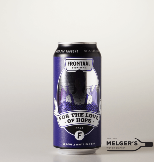 Frontaal - For the Love of Hops Navy New England Double White IPA 44cl Blik
