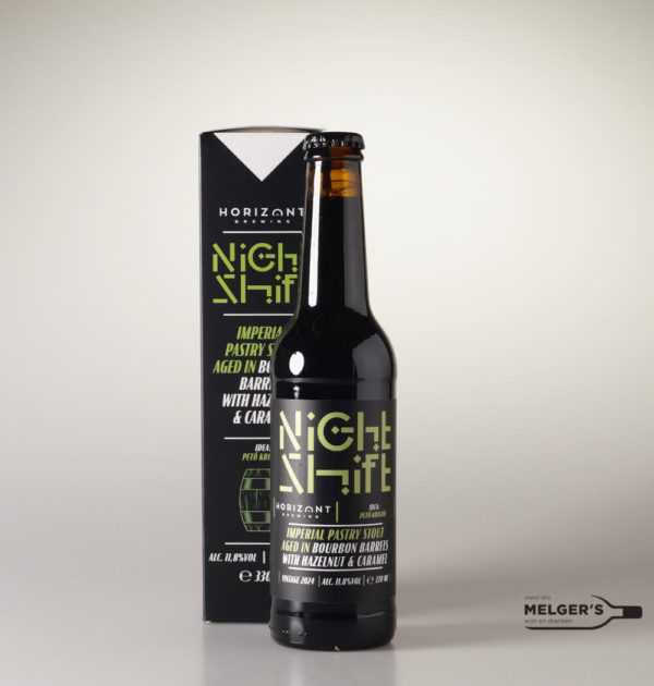 Horizont - Night Shift - Imp. Pastry Stout Aged in Bourbon Barrels with Hazelnut & Caramel 33cl