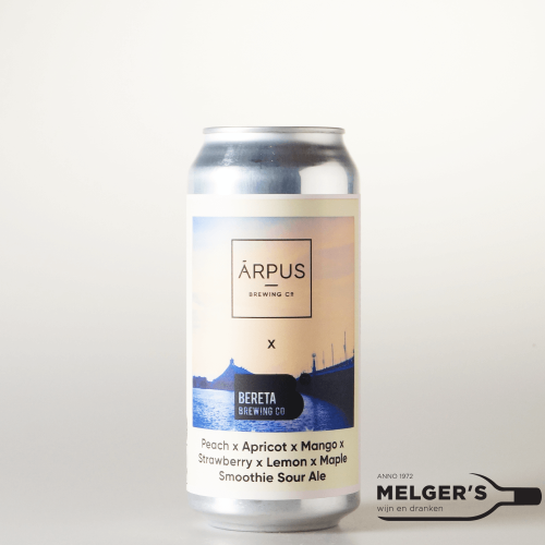 Ārpus x Bereta - Peach x Apricot x Mango x Strawberry x Lemon x Maple x Smoothie Sour Ale 44cl Blik