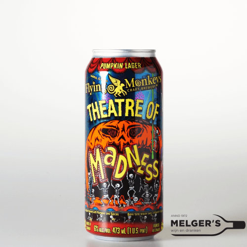 Flying Monkeys  Theatre Of Madness Pumpkin Lager Blik 47,3cl - Melgers