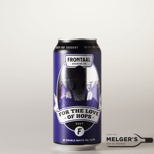 Frontaal - For the Love of Hops Navy New England Double White IPA 44cl Blik