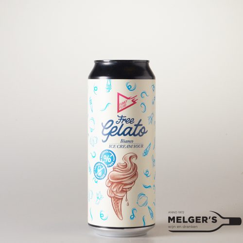 Funky Fluid - Free Gelato Bianco Non-Alcoholic Ice Cream Sour 0,5% - 50cl Blik