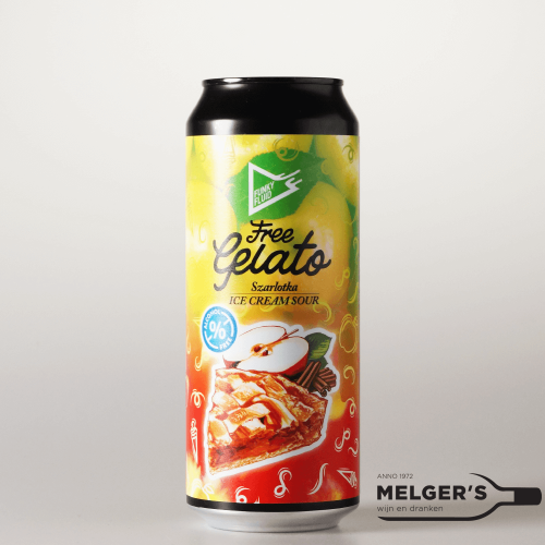 Funky Fluid - Free Gelato Szarlotka Non-Alcoholic Ice Cream Sour 0,5% 50cl Blik