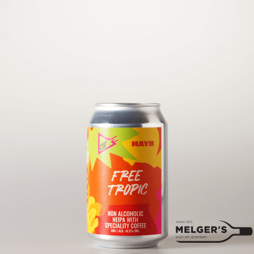 Funky Fluid x HAYB - Free Tropic Non-Alcoholic NEIPA with Speciality Coffee 0,5% 33cl Blik