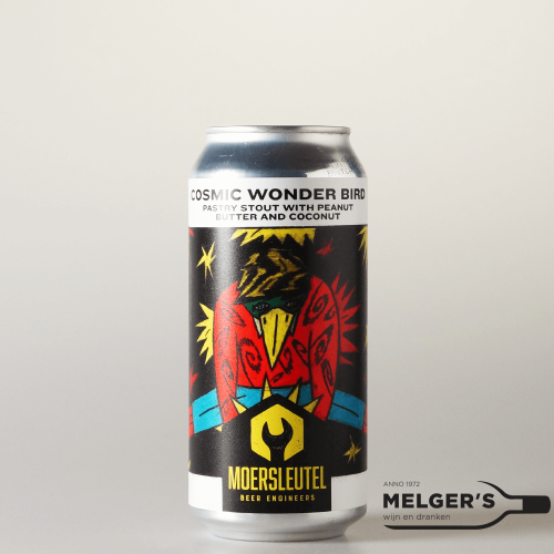Moersleutel x Vault City - Cosmic Wonder Bird Pastry Stout with Peanut Butter and Coconut 44cl Blik