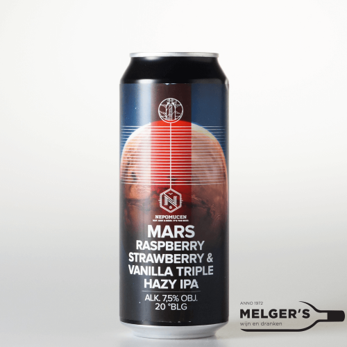 Nepomucen  Mars Raspberry Strawberry Vanilla Triple Hazy IPA 50cl Blik - Melgers
