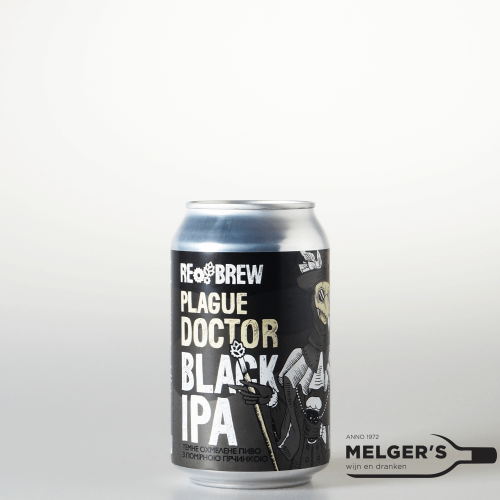 Rebrew  Plague Doctor Black IPA 33cl Blik - Melgers