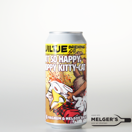 Uiltje  Fresh ‘n Fast Not So Happy, Hoppy Kitty-Cat NZ IPA 44cl Blik - Melgers