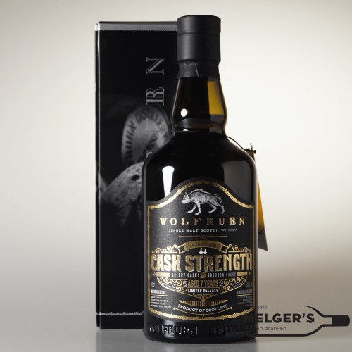 Wolfburn Cask Strength Lightly Peated Aged 7 Years 70cl