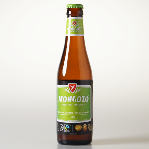 mongozo premium pilsener biologisch glutenvrij fair trade 33cl