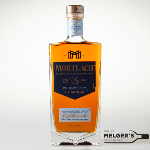 mortlach distiller's dram 16 years old single malt scotch whisky 70cl