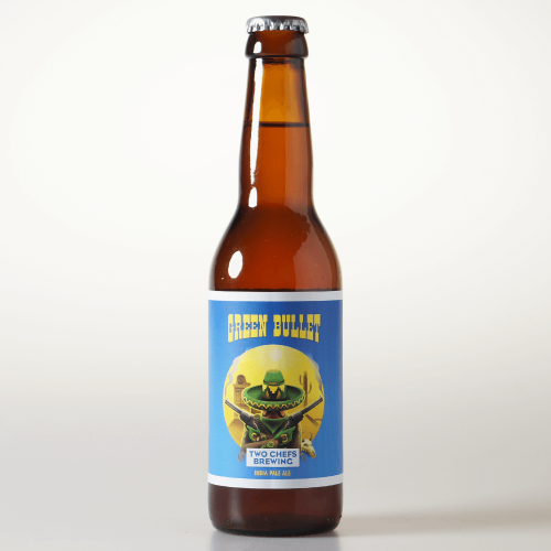 Two Chefs  Green Bullet IPA Fles 33cl - Melgers