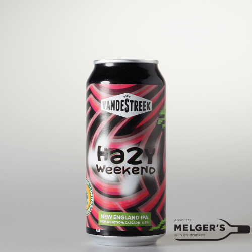 vandeStreek  Hazy Weekend Hop Selection Cascade New England IPA 44cl Blik - Melgers